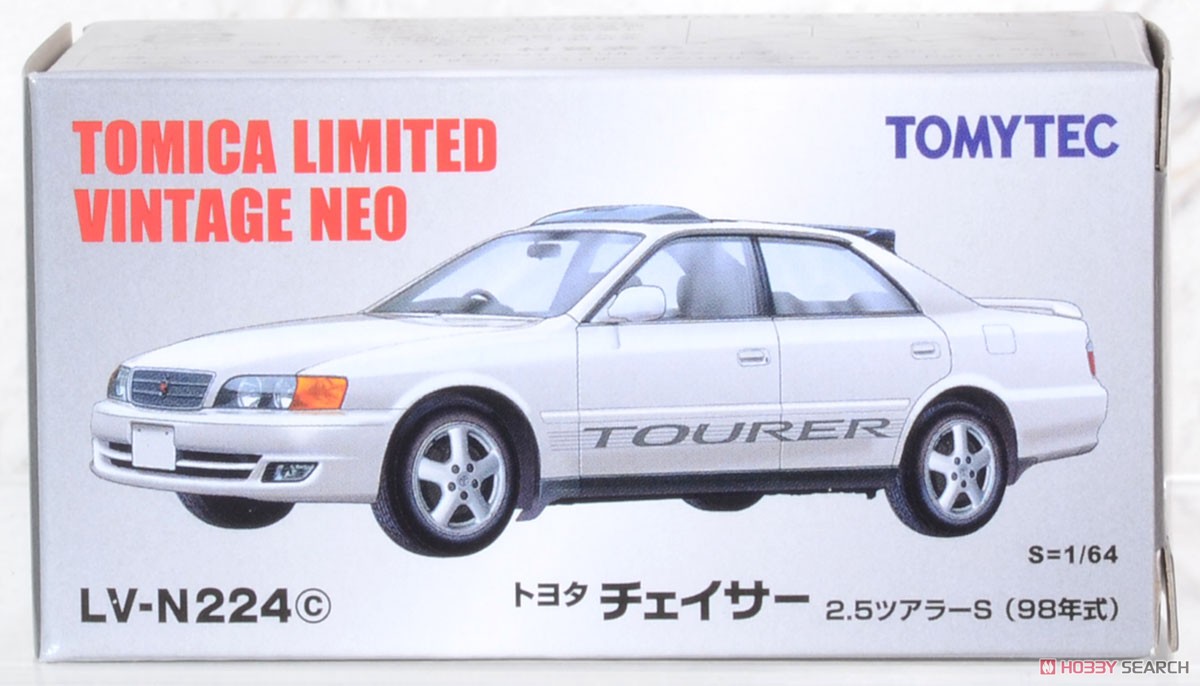 TLV-N224c Toyota Chaser 2.5 Tourer S (White) 1998 (Diecast Car) Package1