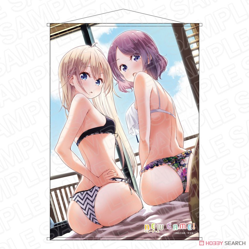 NEW GAME! B2タペストリー 八神コウ&遠山りん (キャラクターグッズ) 商品画像1
