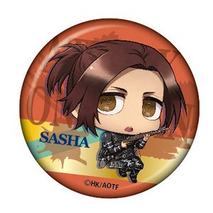 Attack on Titan Chimi Chara Can Badge Sasha (Anime Toy)