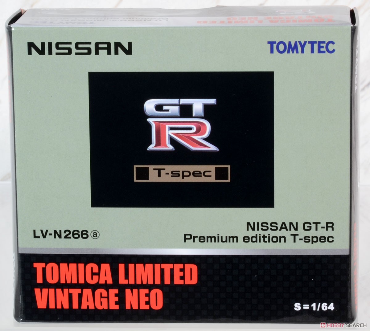 TLV-N266a Nissan GT-R Premium Edition T-spec (Millennium Jade) (Diecast Car) Package1