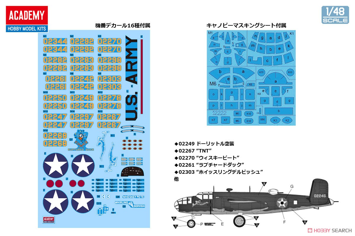 B-25B `ドーリットル作戦` (プラモデル) その他の画像1