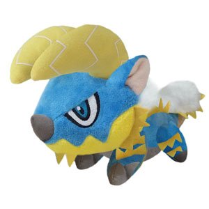 Monster Hunter Deformed Plush Zinogre (Reprint) (Anime Toy)