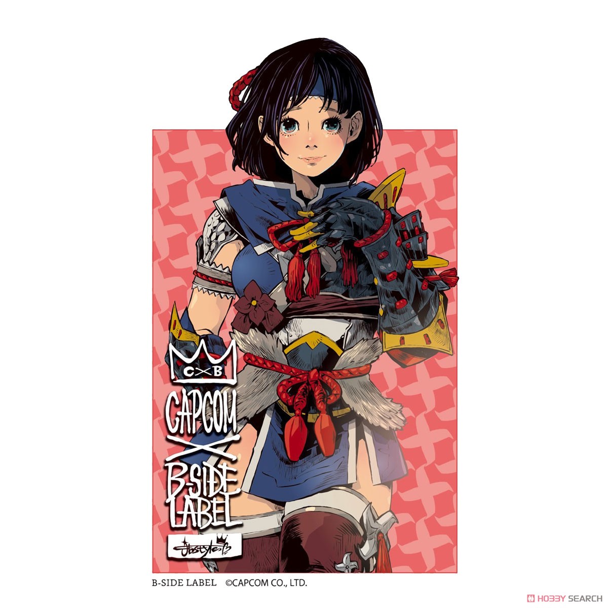Capcom x B-Side Label Sticker Capcom Girl Kamura Armor (Anime Toy) Item picture1