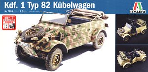 WW.II ドイツ軍 キューベルワーゲン Type82 部隊マーク塗装用型紙付き (プラモデル)