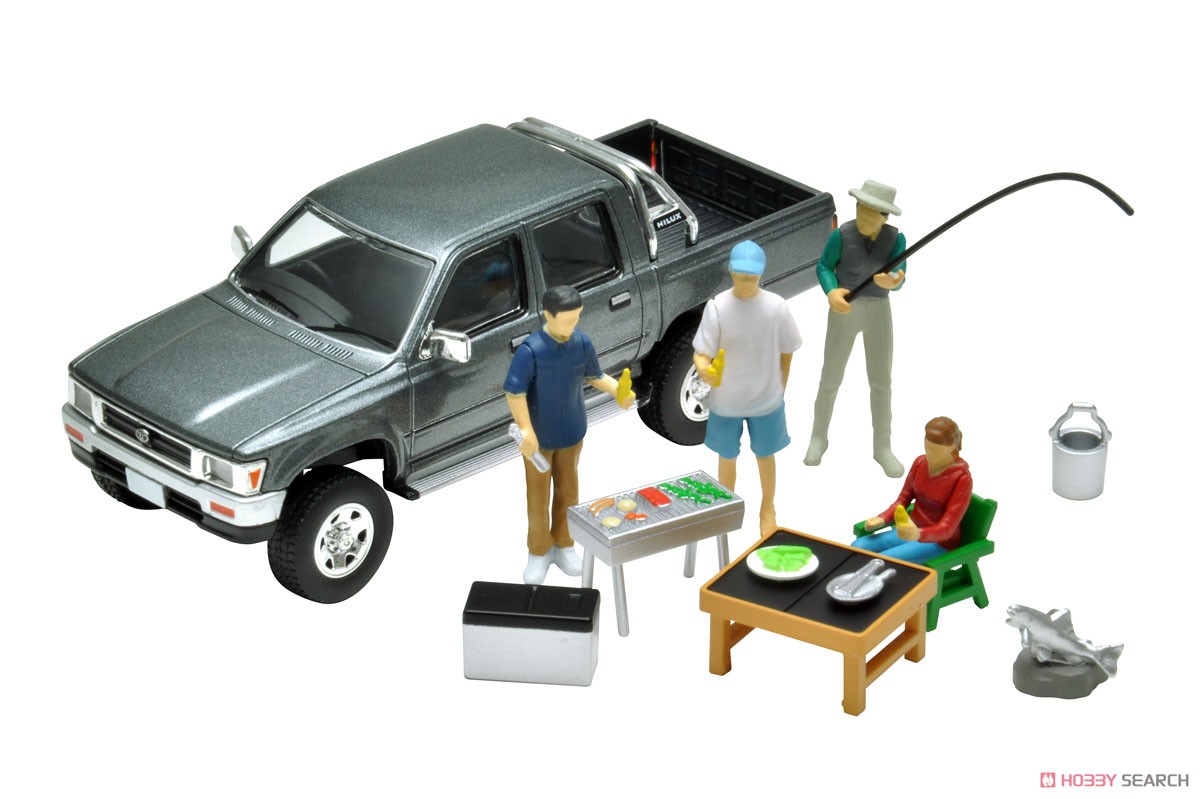 Diorama Collection64 #CarSnap14a BBQ2 w/Toyota Hilux 4WD (Diecast Car) Item picture1
