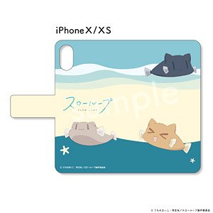 スローループ 手帳型スマホケース iPhoneX/XS (キャラクターグッズ)