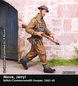 WWII 歩け！ジェリー！イギリス陸軍歩兵 エンフィールドNo.4を持つ英兵 1943 (プラモデル)
