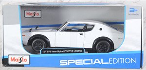 Nissan Skyline 2000GT-R (KPGC110) 1973 White (Diecast Car)