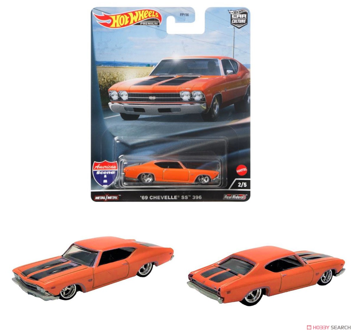 ホットウィール カーカルチャー アメリカン・シーン `69 シェベル SS 396 (玩具) その他の画像1