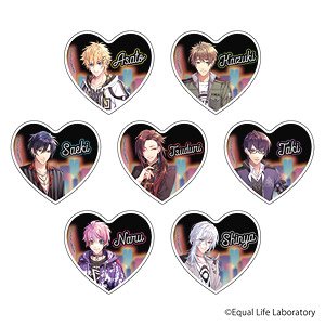 Chara Acrylic Badge [Love it Hunter!] 01 (Set of 7) (Anime Toy)