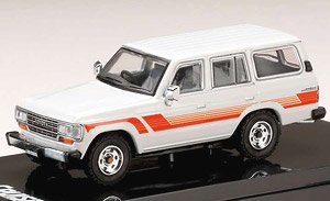 Toyota Land Cruiser 60 GX 1988 / Optional Side Sticker White (Diecast Car)