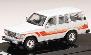 Toyota LANDCRUISER 60 GX 1988 / オプションサイドステッカー ホワイト (ミニカー)