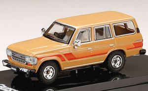 Toyota LANDCRUISER 60 GX 1988 / オプションサイドステッカー ベージュ (ミニカー)