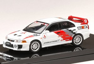 Mitsubishi Lancer GSR Evolution 5 (CP9A) 1998 Group A Promotion White (Diecast Car)