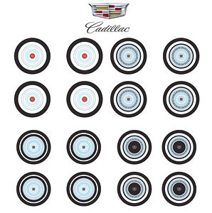 Auto Body Shop - Wheel & Tire Packs Series 7 - Cadillac (ミニカー)