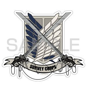 Attack on Titan Survey Corps Waterproof Sticker (Anime Toy)