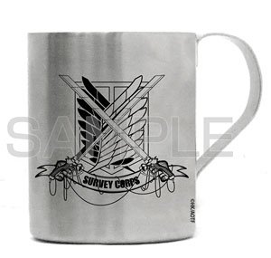 Attack on Titan Survey Corps Layer Stainless Mug Cup (Anime Toy)