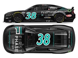 `トッド・ギリランド` #38 ファーストフェーズ フォード マスタング NASCAR 2022 ネクストジェネレーション (ミニカー)