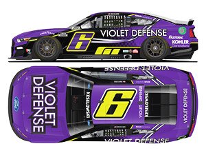 `ブラッド・ケセロウスキー` #6 バイオレット ディフェンス フォード マスタング NASCAR 2022 ネクストジェネレーション (ミニカー)