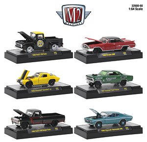 Detroit-Muscle / M2 Gassers / Auto-Trucks / Auto-Thentics Release 60 (Set of 6) (Diecast Car)