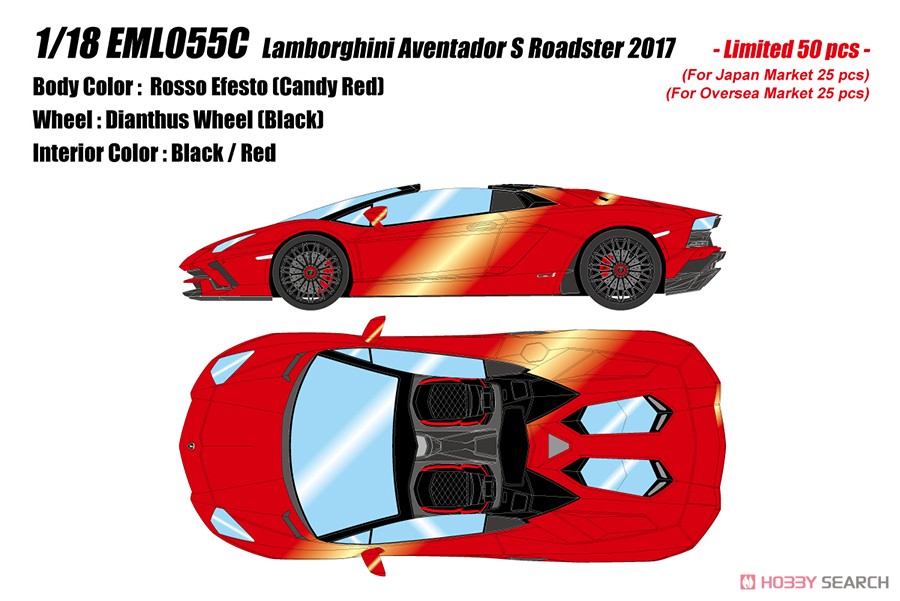 Lamborghini Aventador S Roadster 2017 ロッソエフェスト (ミニカー) その他の画像1
