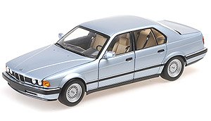 BMW 730I (E32) 1986 ライトブルーメタリック (ミニカー)