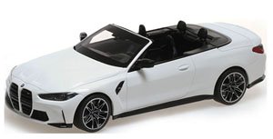 BMW M4 カブリオレ 2021 ホワイト (ミニカー)