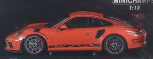 ポルシェ 911 GT3RS (991.2) 2019 ラヴァオレンジ/プラチナホイール (ミニカー)