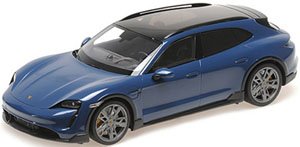 ポルシェ タイカン クロス ツーリスモ ターボ S 2021 ブルーメタリック (ミニカー)