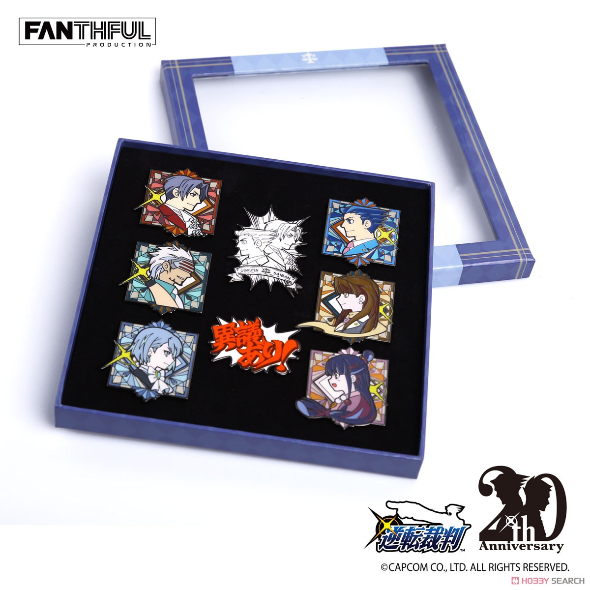 Ace Attorney Series Pins Set (Anime Toy) Item picture3