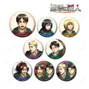 Attack on Titan [Especially Illustrated] Trading Can Badge (Set of 8) (Anime Toy)