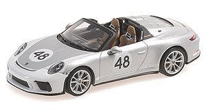 ポルシェ 911 (991) スピードスター 2019 シルバー ヘリテージパッケージ (ミニカー)