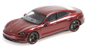 ポルシェ タイカン ターボ S 2020 レッドメタリック (ミニカー)