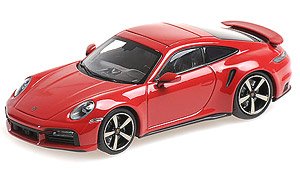 Porsche 911 (992) Turbo S 2020 Red (Diecast Car)