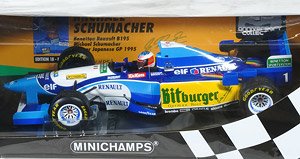 ベネトン ルノー B195 ミハエル・シューマッハ 日本GP 1995 ウィナー レインタイヤ仕様 (ミニカー)