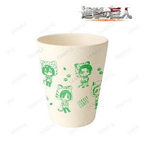 Attack on Titan Survey Corps Chibi Chara Bamboo Tumbler (Anime Toy)