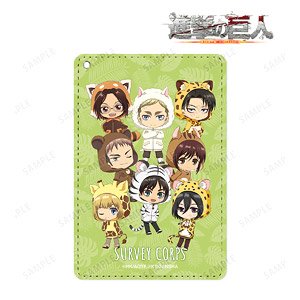 Attack on Titan Survey Corps Chibi Chara 1 Pocket Pass Case (Anime Toy)