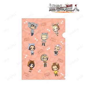 Attack on Titan Marley`s Soldiers Chibi Chara Clear File (Anime Toy)