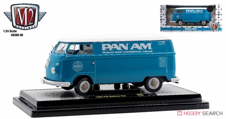 1960 VW Delivery Van `PAN AM` - Turquoise (ミニカー) 商品画像1
