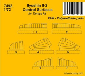 Ilyushin Il-2 Control Surfaces (for Tamiya) (Plastic model)