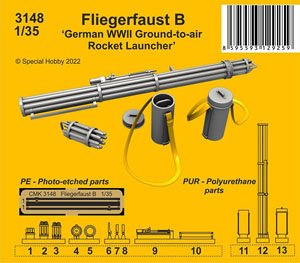 Fliegerfaust B `German WWII Ground-to-Air Rocket Launcher` (Plastic model)