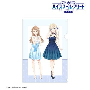 High School Fleet the Movie [Especially Illustrated] Kouko Nosa & Wilhelmina Party Dress Ver. Clear File (Anime Toy)