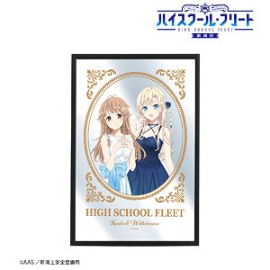 High School Fleet the Movie [Especially Illustrated] Kouko Nosa & Wilhelmina Party Dress Ver. Pub Mirror (Anime Toy)