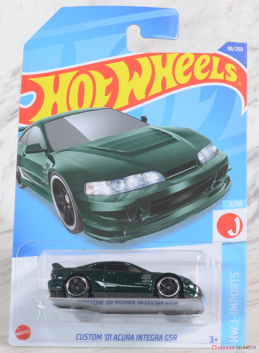 ホットウィール ベーシックカー カスタム `01 アキュラ インテグラ GSR (玩具) パッケージ1