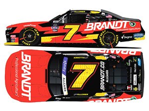 `ジャスティン・オルゲイアー` #7 BRANDT プロフェッショナル アグリカルチャー シボレー カマロ NASCAR Xfinityシリーズ 2022 (ミニカー)