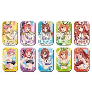 The Quintessential Quintuplets Marukaku Can Badge (Set of 10) (Anime Toy)