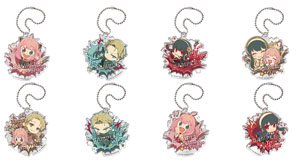 Buchimasu ! Spy x Family Acrylic Key Ring (Set of 8) (Anime Toy)