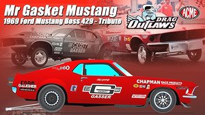 1969 Ford Mustang Boss 429 - Mr. Gasket - Drag Outlaws (ミニカー)