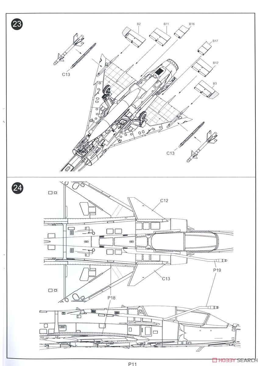 Cheetah D SAAF Fighter (Plastic model) Assembly guide8