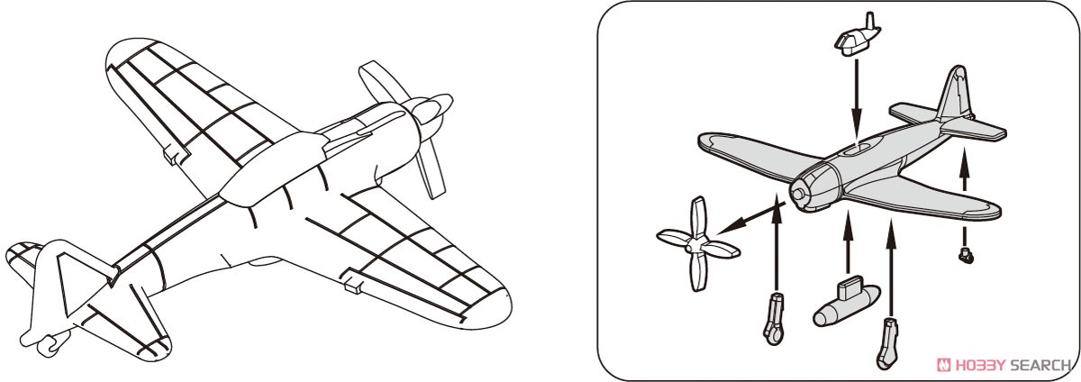 日本海軍艦載機セット3 (戦時後期) (プラモデル) その他の画像2